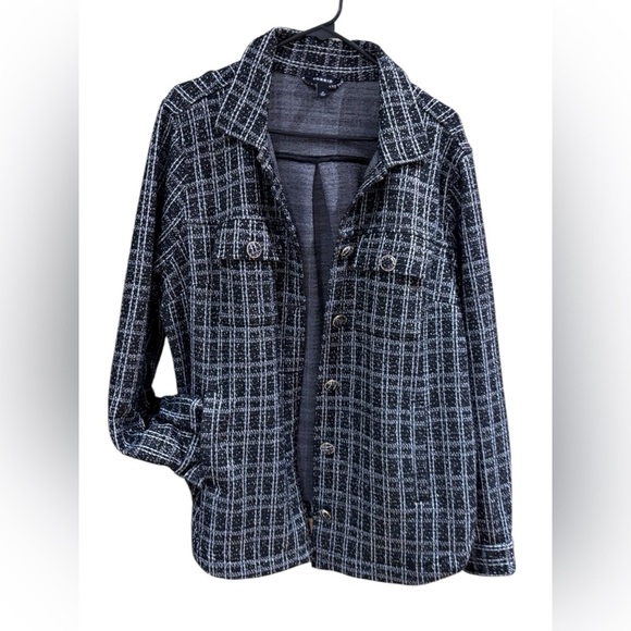 Torrid Black and White Boucle Textured Jacket Size Large - Picture 7 of 11